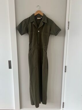 Big Bud Press Olive Short Sleeve Jumpsuit